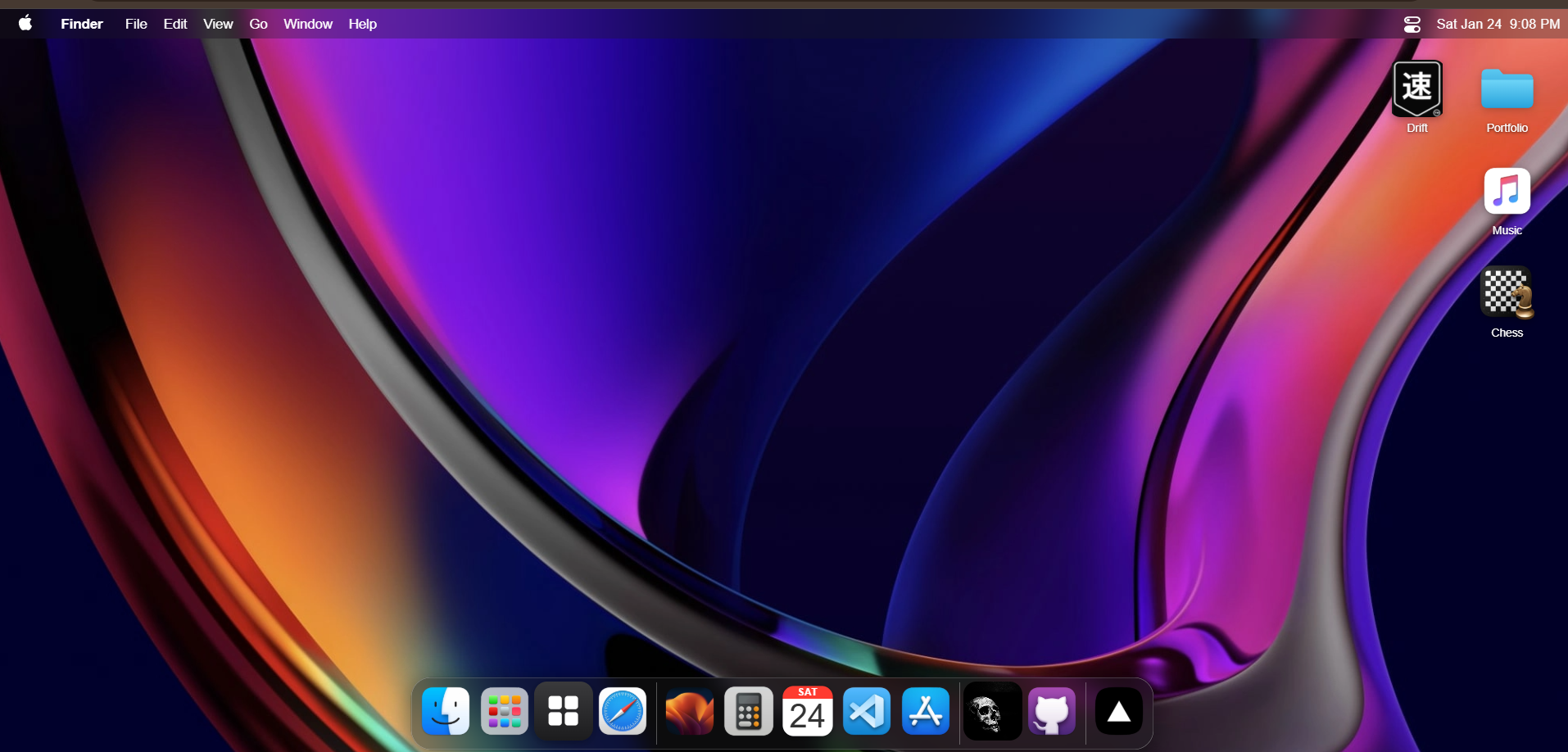 macOS Web Clone Screenshot